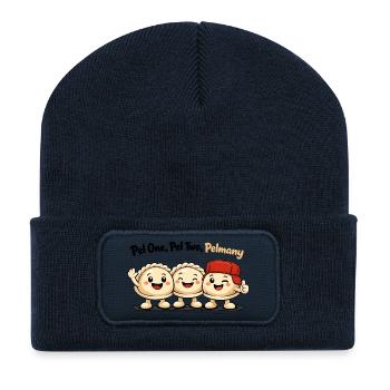 Pel One, Pel Two, Pelmany – Pelmeni Friends - Recycled Patch Beanie - french navy - Front