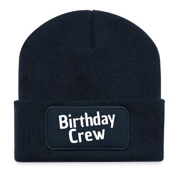 Birthday Crew - Recycled Patch Beanie - french navy - Front