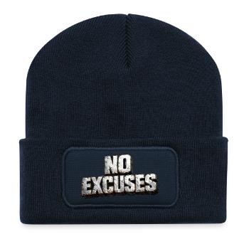 Keine Ausreden: Hardmetal-Text - Recycelte Patch Beanie - French Navy - Vorne