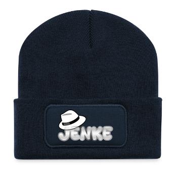 Jenke as a first name - Recycled Patch Beanie - french navy - Front