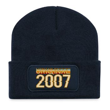 Original 2007 Retro Gold - Recycelte Patch Beanie - French Navy - Vorne