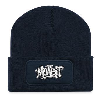 Moabit Berlin Graffiti Oldschool Hip Hop - Recycelte Patch Beanie - French Navy - Vorne