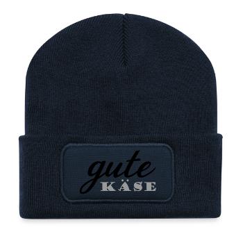 gute  - Recycelte Patch Beanie - French Navy - Vorne