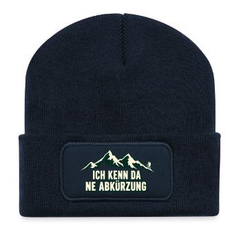 Die Abkürzung - Recycelte Patch Beanie - French Navy - Vorne