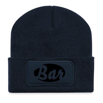 Bar - Recycelte Patch Beanie - French Navy - Vorne