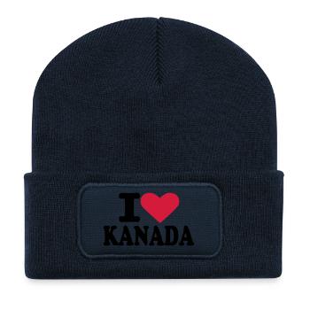 Kanada - Recycelte Patch Beanie - French Navy - Vorne