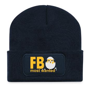 oeufs les plus recherchés chiches - Beanie recyclé à patch - bleu marine - Devant