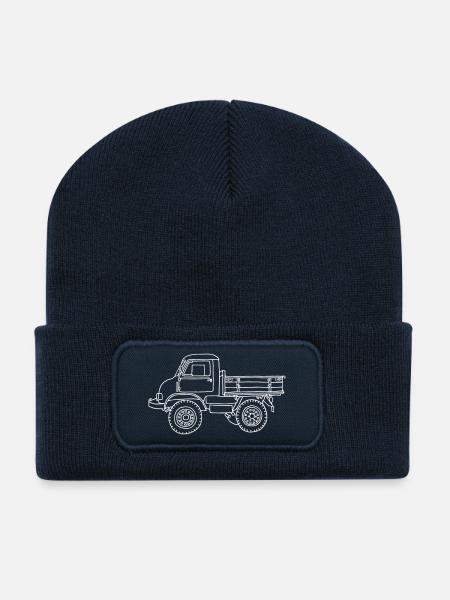 LASTER, Lastwagen, Transporter - Recycelte Patch Beanie - French Navy