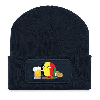 BelgiumBall I - Recycelte Patch Beanie - French Navy - Vorne