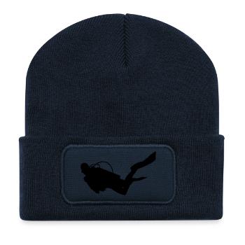 Taucher - Recycelte Patch Beanie - French Navy - Vorne