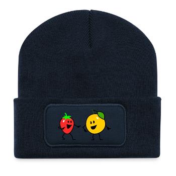 fruit salad one - Beanie recyclé à patch - bleu marine - Devant
