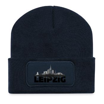 Leipzig 02 - Recycelte Patch Beanie - French Navy - Vorne