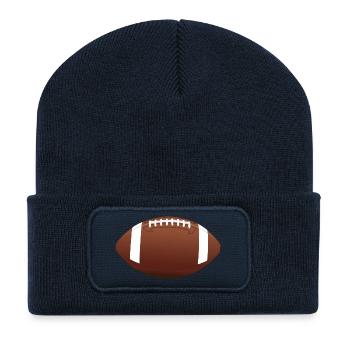 American Football - Recycelte Patch Beanie - French Navy - Vorne