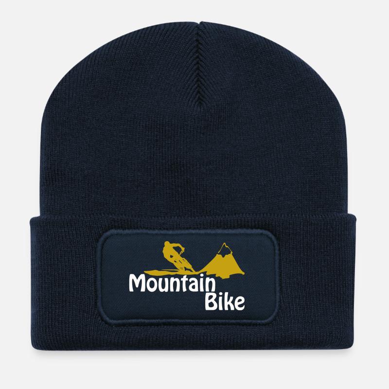 mountain bike - Recycled Patch Beanie - french navy