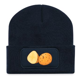 Pommes de terre Erdapfel Erdbirne Grundbirne - Beanie recyclé à patch - bleu marine - Devant
