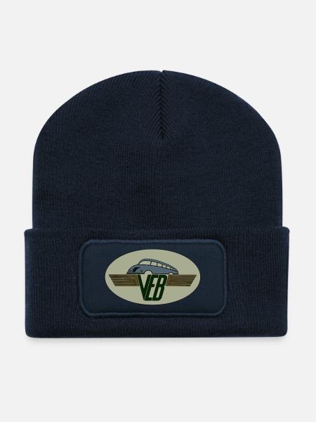 VEB Kraftverkehr - Recycelte Patch Beanie - French Navy