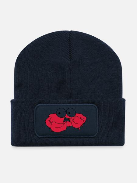 Krabbe - Recycelte Patch Beanie - French Navy
