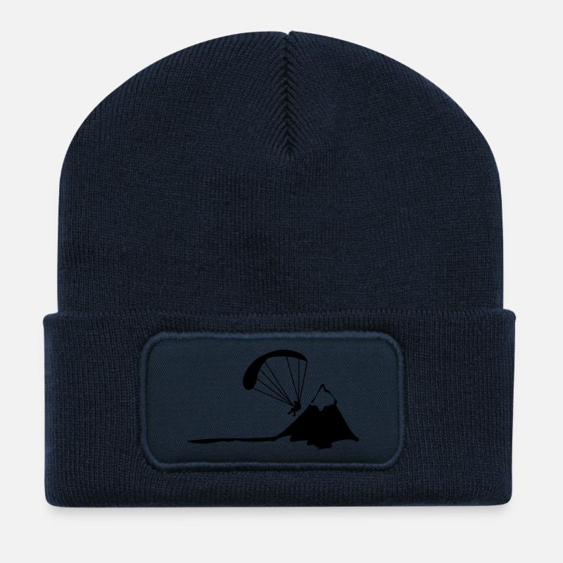 paragliding - Recycled Patch Beanie - french navy