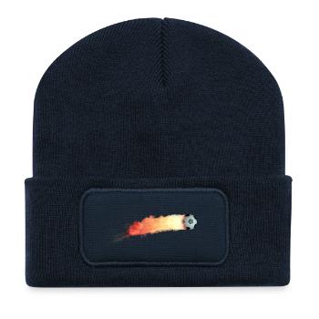 Sprint de la boule de flamme - Beanie recyclé à patch - bleu marine - Devant