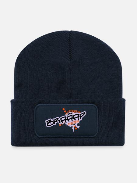 Braaap Machine - Recycelte Patch Beanie - French Navy