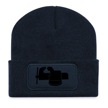 bench _vise_m1 - Recycled Patch Beanie - french navy - Front