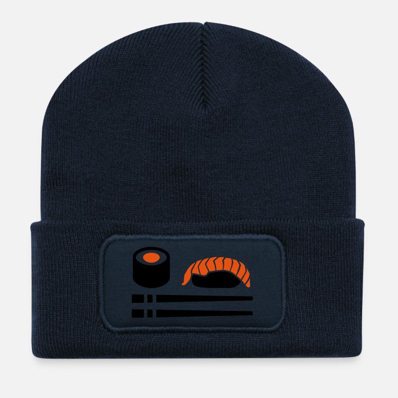 Sushi - Recycelte Patch Beanie - French Navy