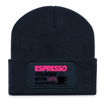 Coffee - Recycelte Patch Beanie - French Navy - Vorne
