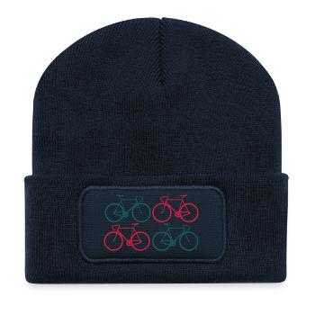 Fahrrad Rennrad Bicycle Sport 2c - Recycelte Patch Beanie - French Navy - Vorne