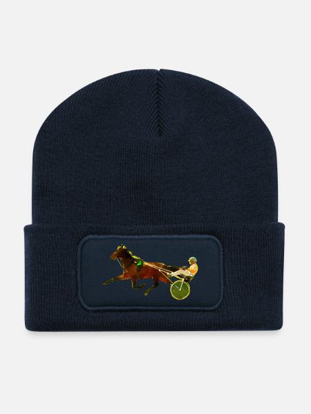 trotteur - Beanie recyclé à patch - bleu marine