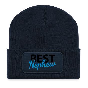 Best Nephew - Recycled Patch Beanie - french navy - Front
