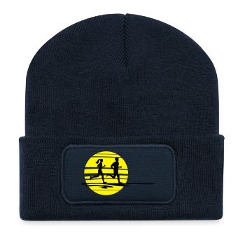 Sport - Jogger Sonne - Recycelte Patch Beanie - French Navy - Vorne