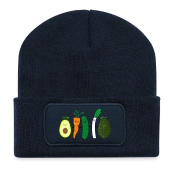 vegetable friends - Recycled Patch Beanie - french navy - Front