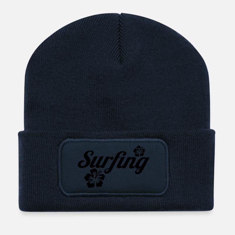 surfing - Recycled Patch Beanie - french navy