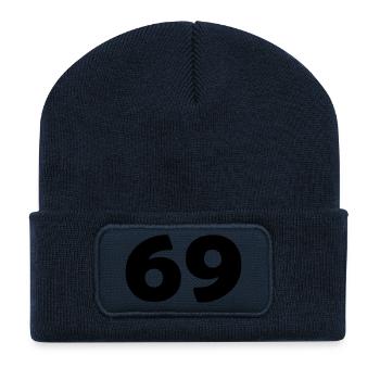 69 - Recycelte Patch Beanie - French Navy - Vorne
