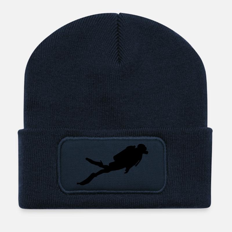 Tauchen - Taucher - Tauchsport - Recycelte Patch Beanie - French Navy
