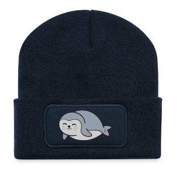 Seal Seal - Recycled Patch Beanie - french navy - Front