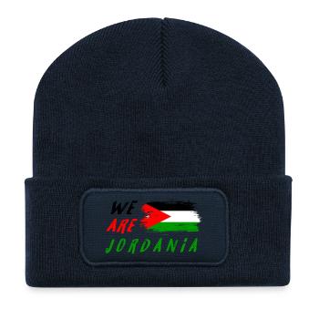 Wir sind Jordanien - Recycelte Patch Beanie - French Navy - Vorne