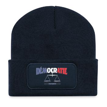 France: Liberté, Égalité, Fraternité - Recycled Patch Beanie - french navy - Front