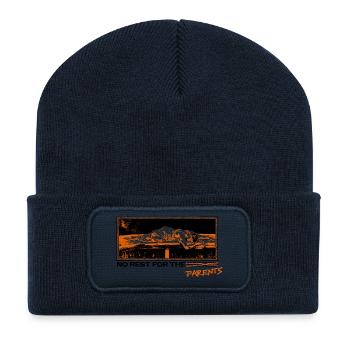 Parents at the limit – sleep is a myth - Recycled Patch Beanie - french navy - Front