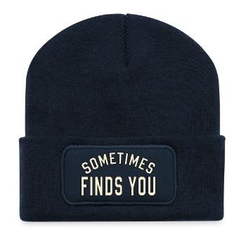 FINDET DICH MANCHMAL - Recycelte Patch Beanie - French Navy - Vorne