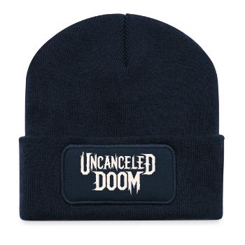 DOOM NON ANNULÉ - Beanie recyclé à patch - bleu marine - Devant
