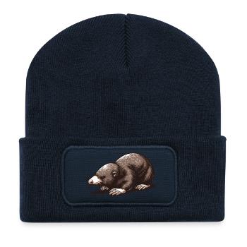 Maulwurf - Recycelte Patch Beanie - French Navy - Vorne