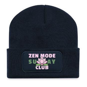 Zen Mode Sunday Club – Mindfulness Shirt - Recycled Patch Beanie - french navy - Front