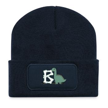 Buchstabe B - Recycelte Patch Beanie - French Navy - Vorne