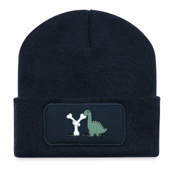 Lettre Y - Beanie recyclé à patch - bleu marine - Devant