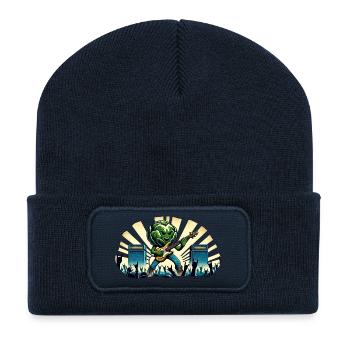 Lettuce Full of Rock ’n Roll - Recycled Patch Beanie - french navy - Front