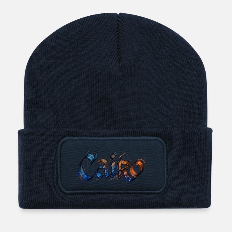 Cairo - Recycelte Patch Beanie - French Navy