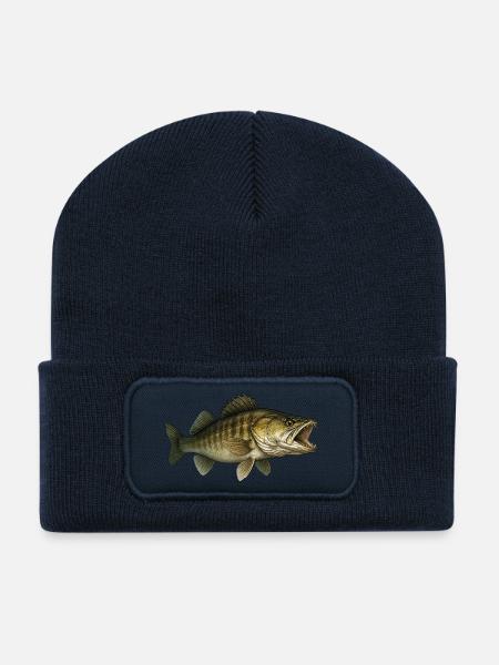 Zander - Recycelte Patch Beanie - French Navy