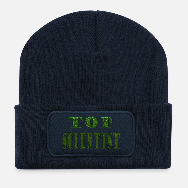 Top Scientist Grüne Textur - Recycelte Patch Beanie - French Navy