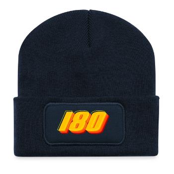 Dart,Darts,180 Retro Darts - Recycelte Patch Beanie - French Navy - Vorne